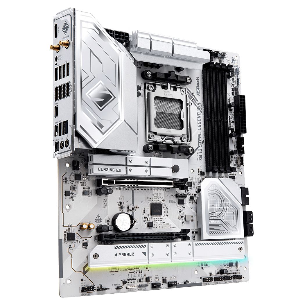 Материнская плата Asrock X870 STEEL LEGEND WIFI Socket AM5 AMD X870 4xDDR5 ATX AC`97 8ch(7.1) 2.5Gg 