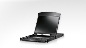 КВМ консоль ATEN 19" 1-Local/Remote Share Access 8-Port Multi-Interface Cat 5 Dual Rail LCD KVM over
