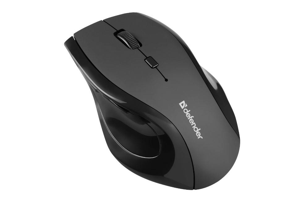 Мышь Defender Accura MM-295 черный оптическая 1600dpi беспров. USB 6but (52295)