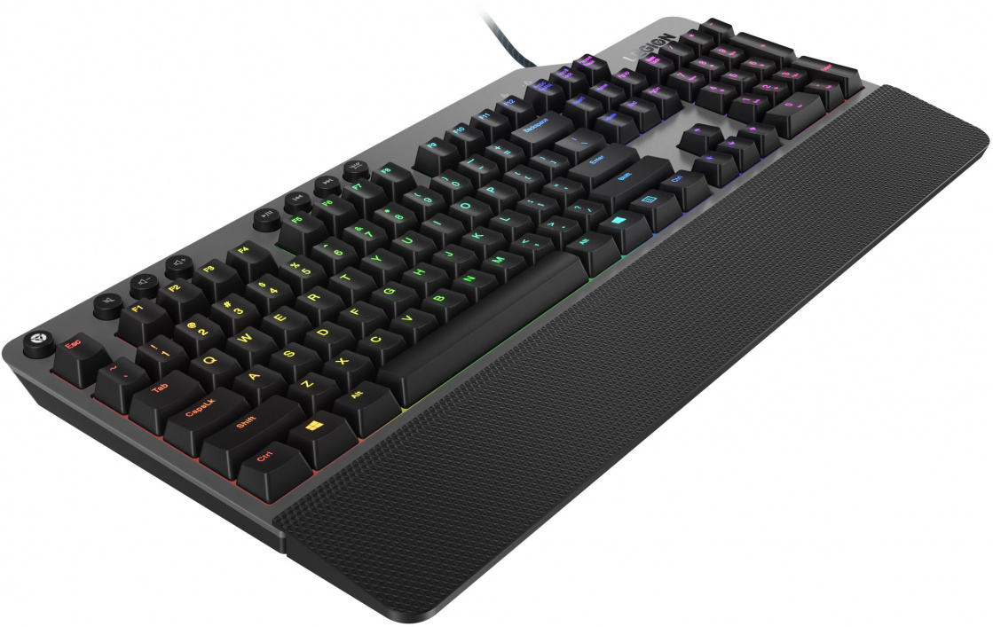 Клавиатура Lenovo Legion K500 RGB механическая черный USB Multimedia for gamer LED (подставка для за