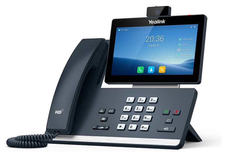 Телефон YEALINK SIP-T58W with camera, видеотерминал,  16 аккаунтов, цветной сенсорный экран 7" 1024х