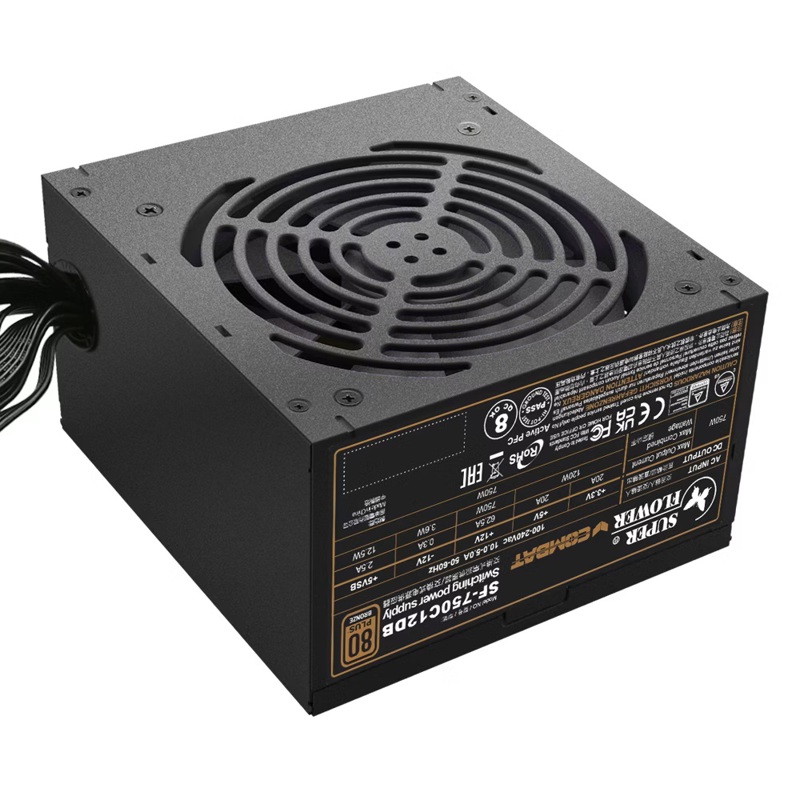 Блок питания Power Supply Super Flower Combat DB ATX 3.1, 750W, ATX, 120mm, 6xSATA, 3xPCI-E(6+2), 1x