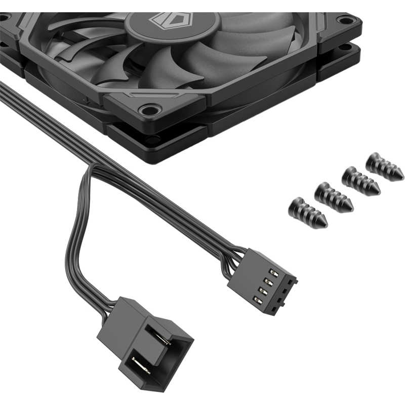 Вентилятор для корпуса ID-Cooling TF-9215-K 92х92x15 черный 4-pin 35дБ Ret