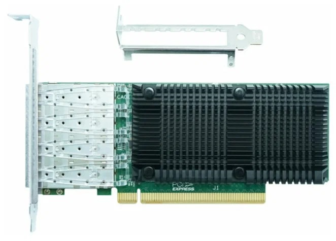 Сетевой адаптер LR-LINK LRES1023PF-4SFP28 Intel E810  CAM1 PCI-E 3.0 x16 25GB 4 x SFP28 E810-XXVDA4