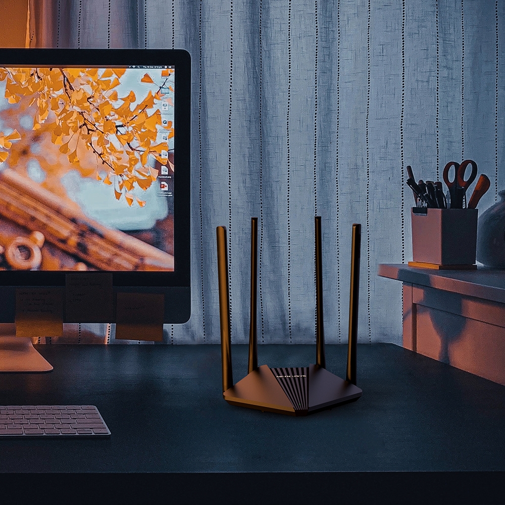 Роутер беспроводной Mercusys MR1200G AC1200 10/100/1000BASE-TX черный