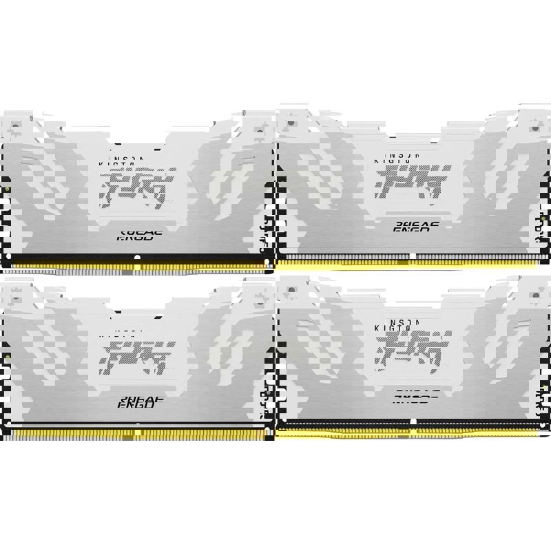 Оперативная память Kingston 32GB 6400MT/s DDR5 CL32 DIMM (Kit of 2) FURY Renegade White XMP