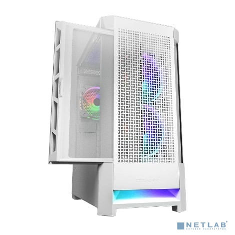 Cougar Airface RGB White, 2х140мм + 1x120mm ARGB Fan, ARGB Fan Hub, без БП, белый, ATX
