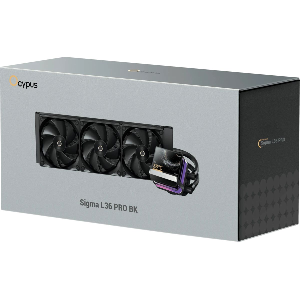 Система жидкостного охлаждения Ocypus Sigma L36 PRO BK (310W, 360mm, LED, Black, ARGB/ Fans: 3x120mm