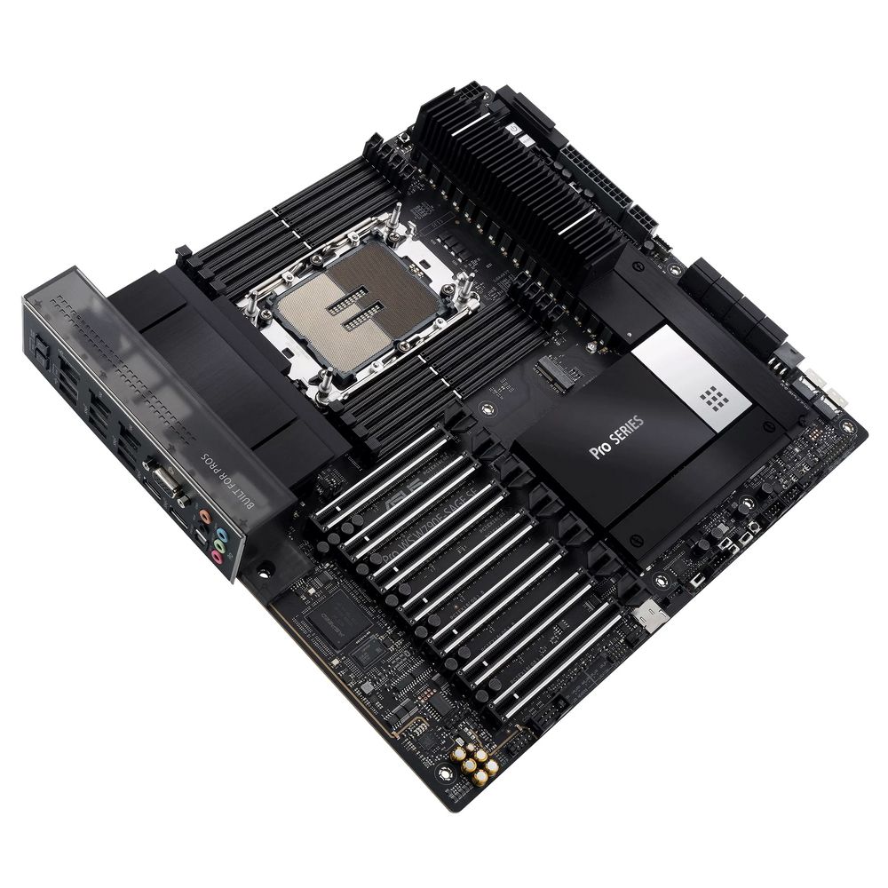Материнская плата ASUS PRO WS W790E-SAGE SE LGA4677 EEB 8xDDR5 7xPCIEx16 3xM.2 2xUSB-C VGA GLAN 10GL