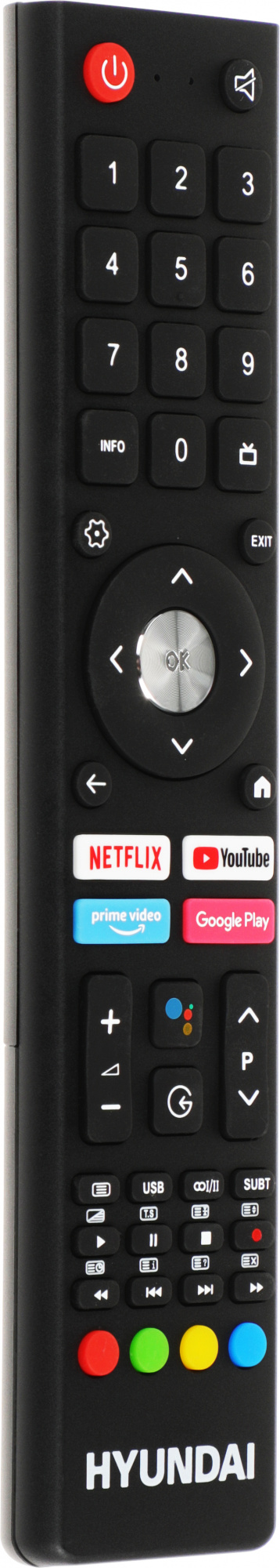 Телевизор QLED Hyundai 75" H-LED75QBU7500 Android TV Frameless черный/серебристый 4K Ultra HD 60Hz D