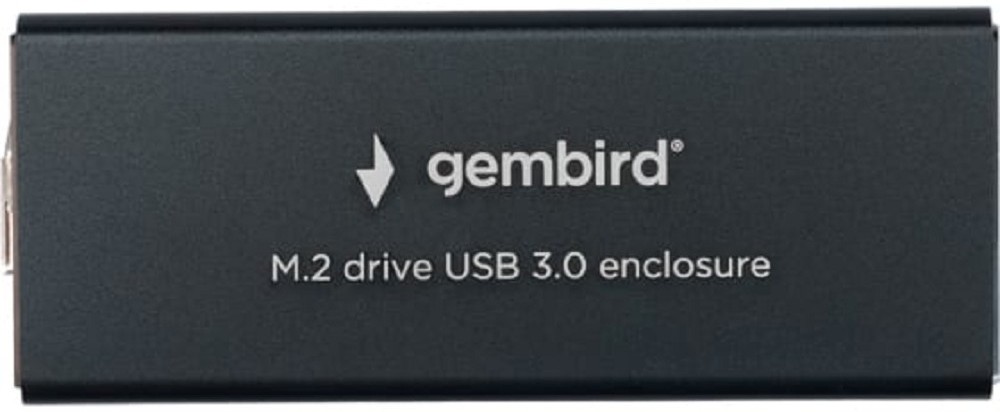 Gembird EEM2-SATA-1 Внешний корпус USB 3.0 для M2 SATA порт MicroB, металл, черный