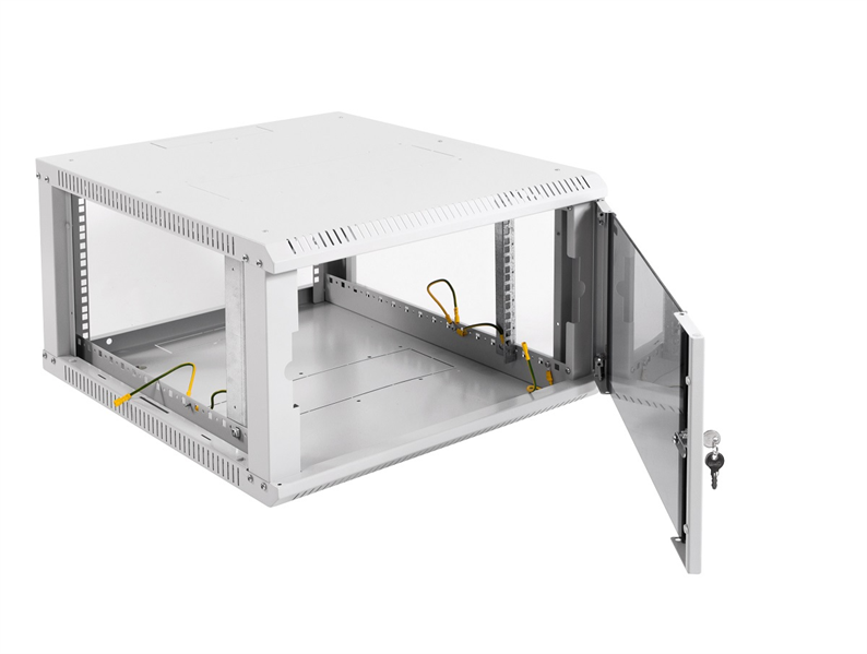 Шкаф ЦМО Шкаф телекоммуникационный настенный разборный ЭКОНОМ 6U (600х520) дверь стекло