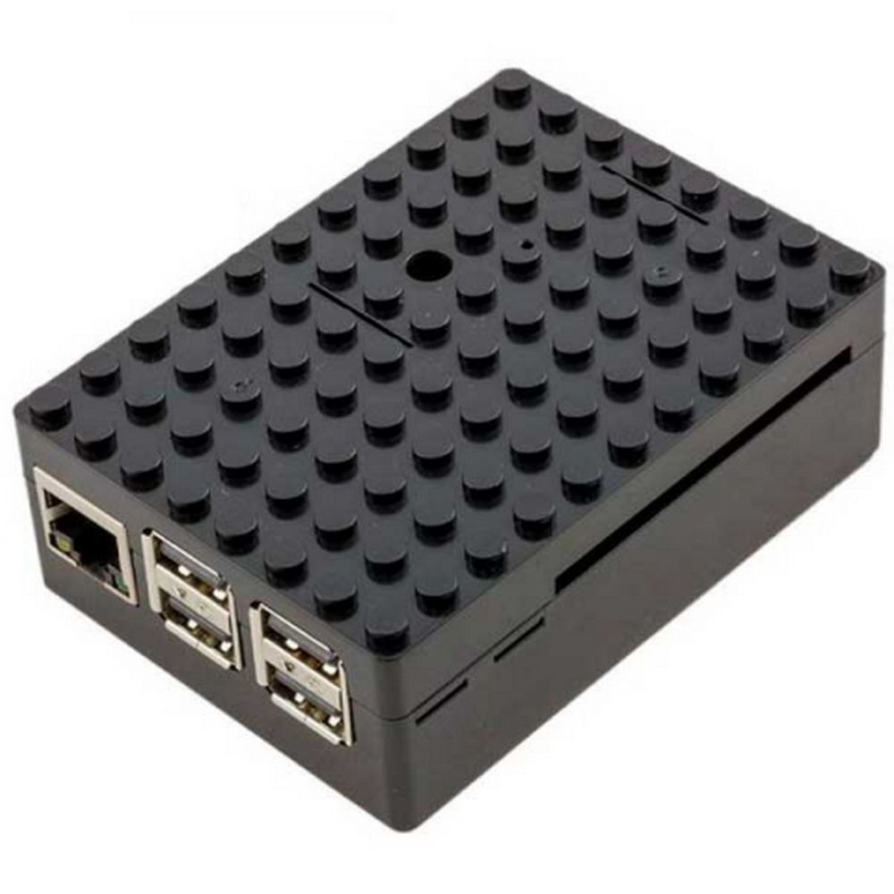 Корпус ACD RA182 Black ABS Plastic Building Block case for Raspberry Pi 3 B/B+ (CBPIBLOX-BLK) (49429