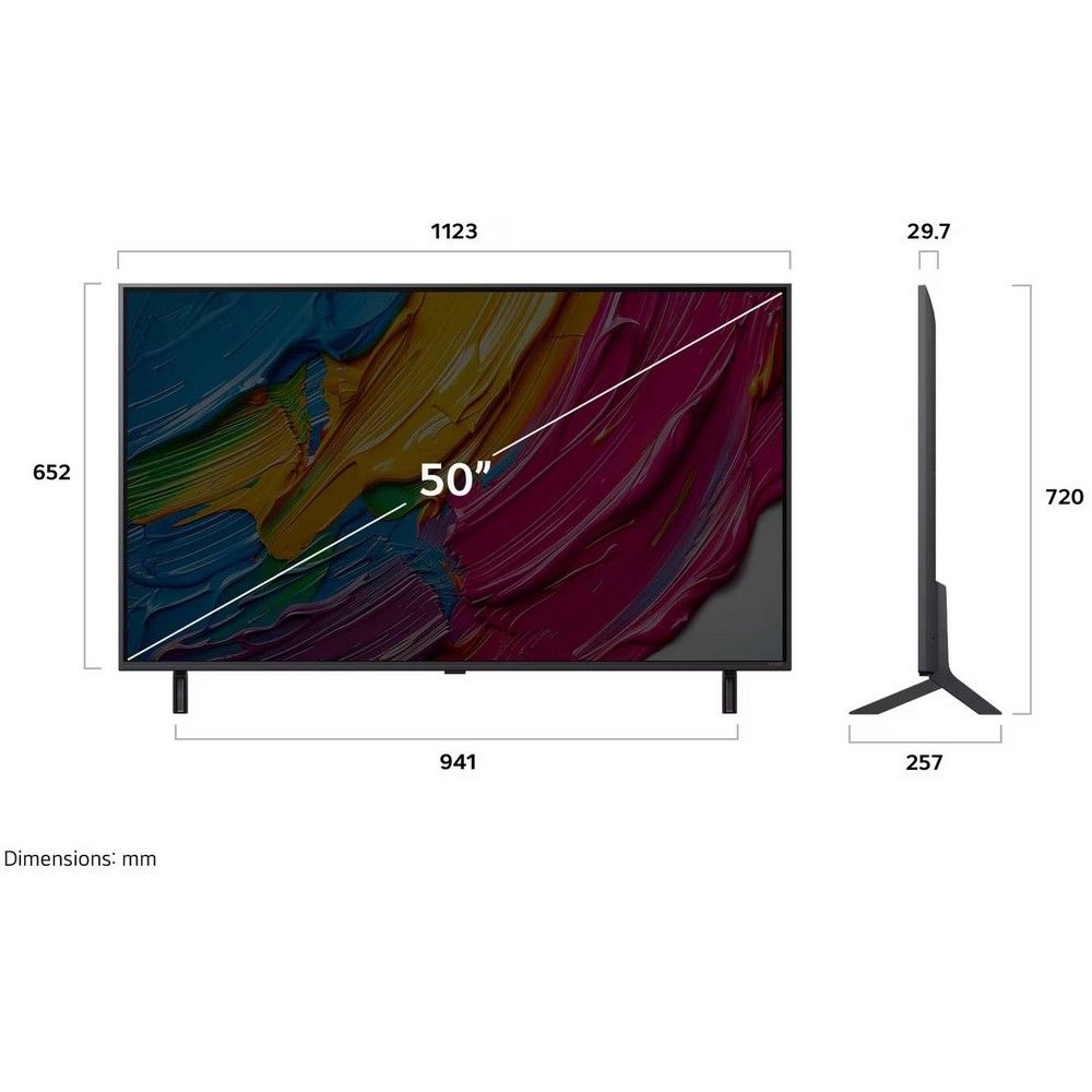 Телевизор LED LG 50" 50QNED80A6A.ARUG черный титан 4K Ultra HD 60Hz DVB-T DVB-T2 DVB-C DVB-S DVB-S2 