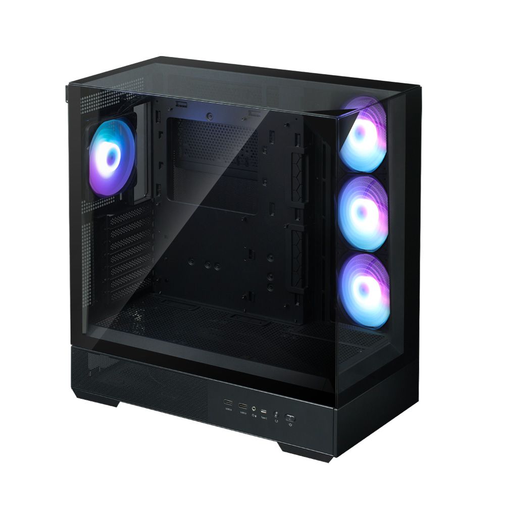Корпус для ПК Zalman P40 Prism Plus Black ATX Mid Tower PC Case, 120mm ARGB Fanx4