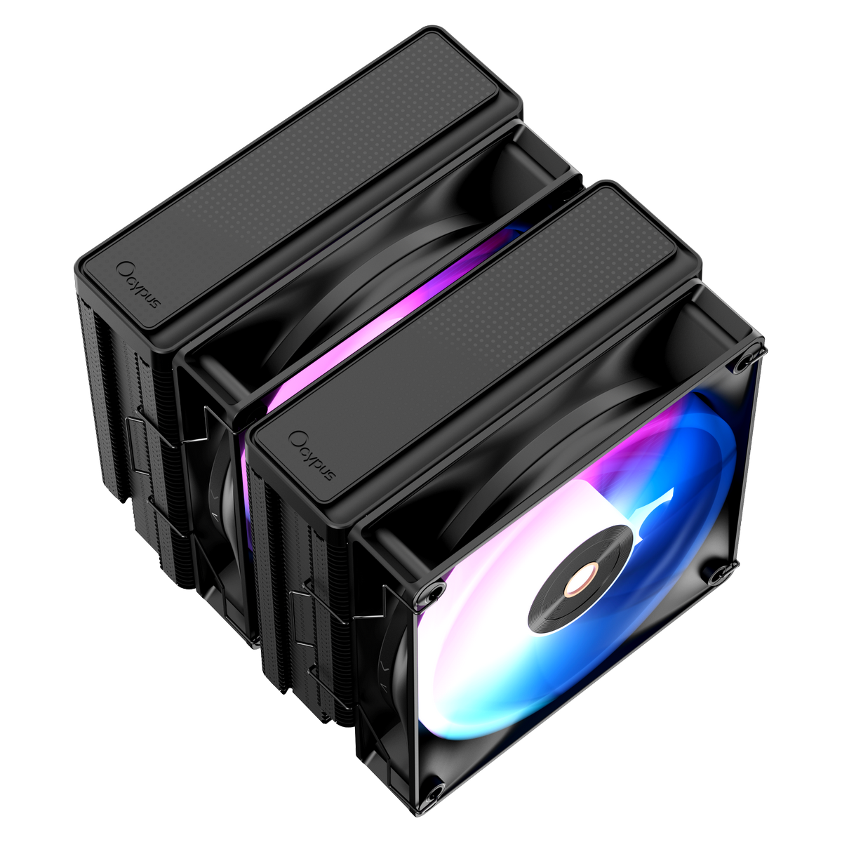 Кулер для процессора Ocypus Delta A62 BK ARGB, 2x120mm ARGB FAN, Top Panel, 6 HEAT PIPES, 4-PIN PWM,