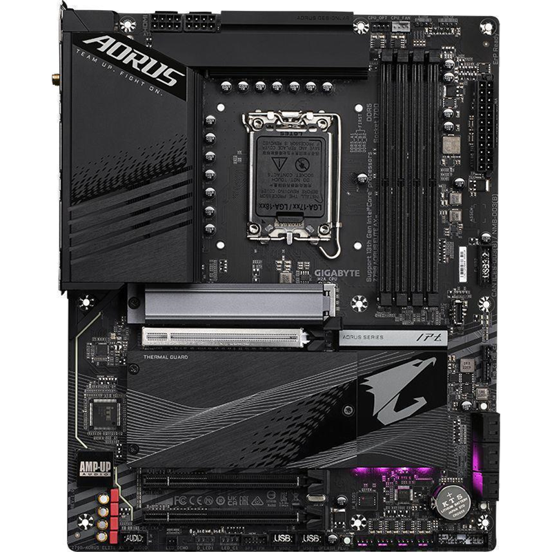 Материнская плата Gigabyte Z790 AORUS ELITE AX Soc-1700 Intel Z790 4xDDR5 ATX AC`97 8ch(7.1) 2.5Gg R