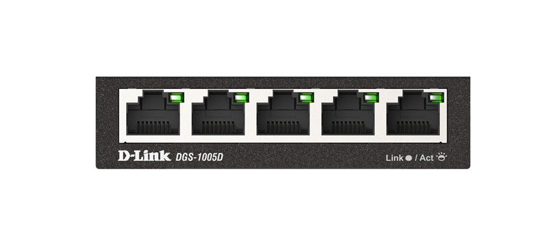 Коммутатор D-Link Неуправляемый коммутатор, 5x1000Base-T, корпус металл