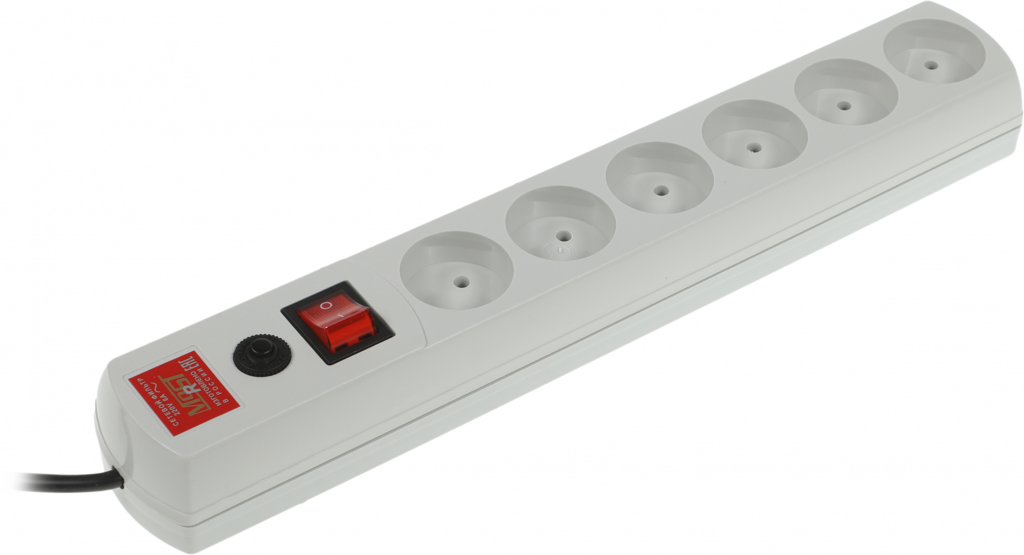 Сетевой фильтр Most R 2м (6 розеток) белый (коробка)