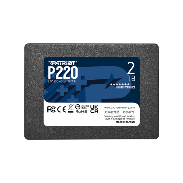 Накопитель SSD Patriot SATA-III 2TB P220S2TB25 P220 2.5"
