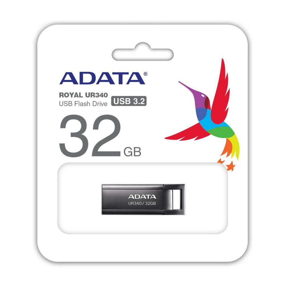 Флеш Диск A-Data 32Gb UR340 AROY-UR340-32GBK USB3.2 черный