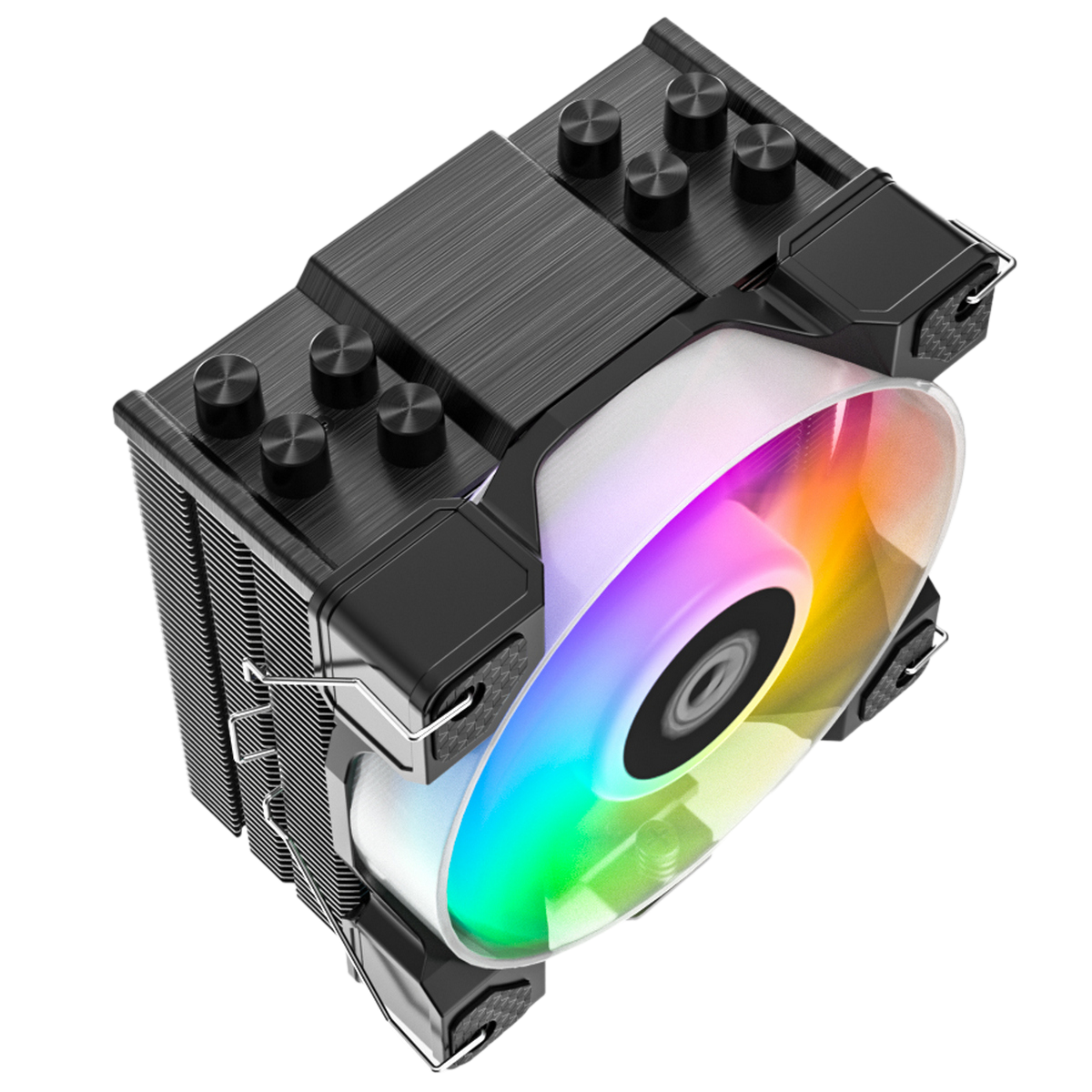 Устройство охлаждения(кулер) ID-Cooling SE-214-XT DF ARGB Soc-AM5/AM4/1200/1700/1851 черный 4-pin 31