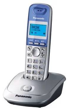Р/Телефон Dect Panasonic KX-TG2511RUS серебристый/голубой АОН
