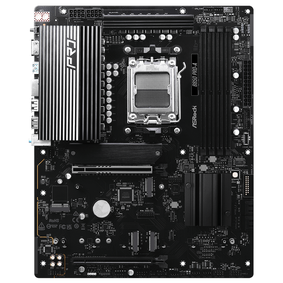 Материнская плата Asrock B850 PRO-A Socket AM5 AMD B850 4xDDR5 ATX AC`97 8ch(7.1) 2.5Gg RAID+HDMI