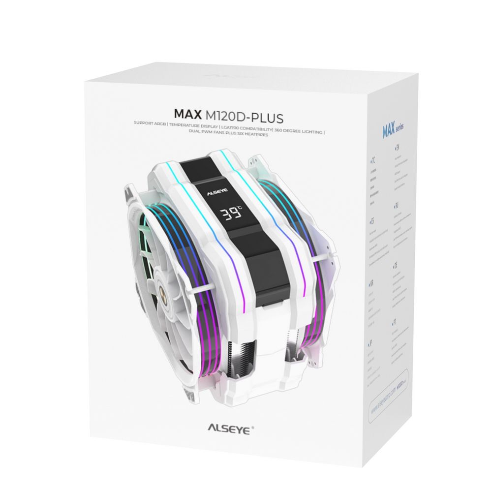 Вентилятор ALSEYE M120D-W-Plus Dimensions: 120x120x25mm Voltage: DC 12V Current:333MA (875675)