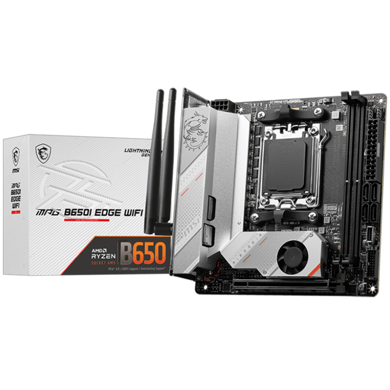 Материнская плата MSI MPG B650I EDGE WIFI Socket AM5 AMD B650 2xDDR5 mini-ITX AC`97 8ch(7.1) 2.5Gg R