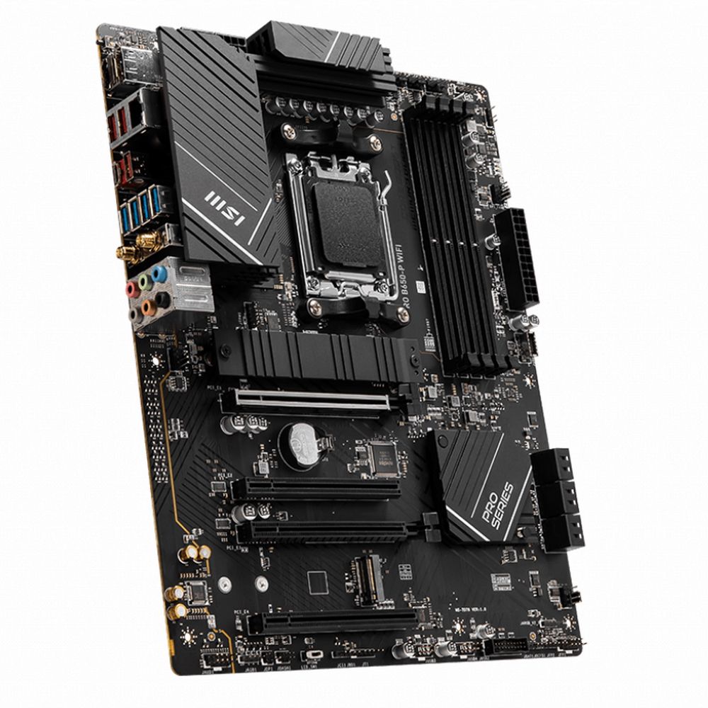 Материнская плата MSI PRO B650-P WIFI Socket AM5 AMD B650 4xDDR5 ATX AC`97 8ch(7.1) 2.5Gg RAID+HDMI+