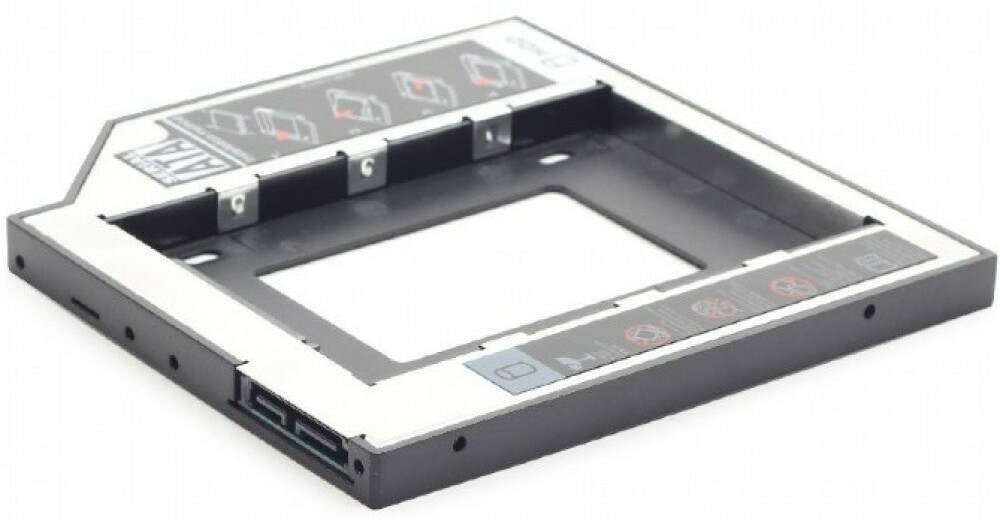 Gembird MF-95-02 Низкопрофильный адаптер для 2.5-дюймового накопителя в отсек 5.25 дюйма, 12 мм