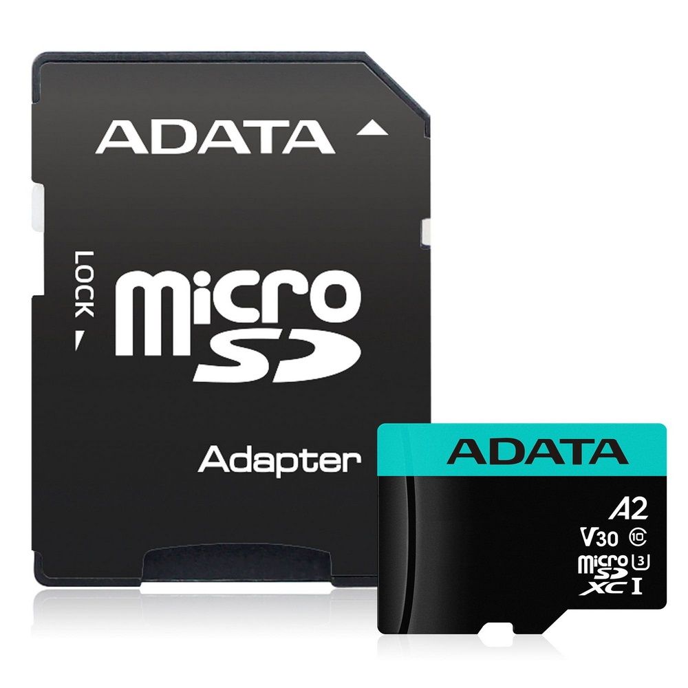 Флеш карта microSDXC 128GB A-Data AUSDX128GUI3V30SA2-RA1 Premier Pro + adapter