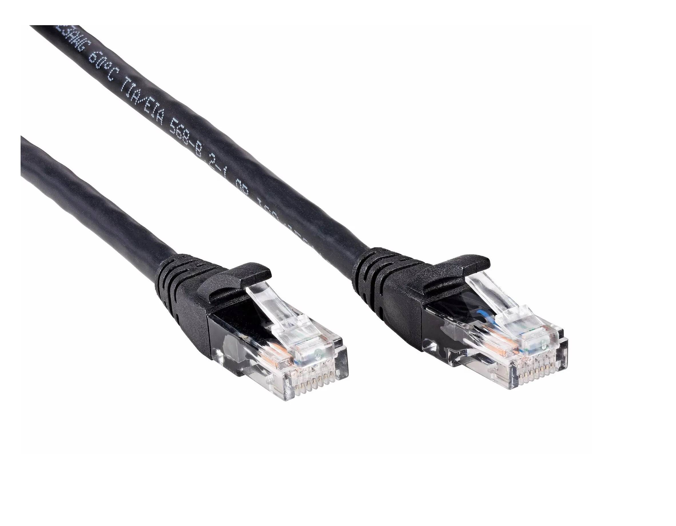 Патчкорд литой iOpen (7/0.20) UTP кат.6 черный 2m <ANP612B-BK-2M>