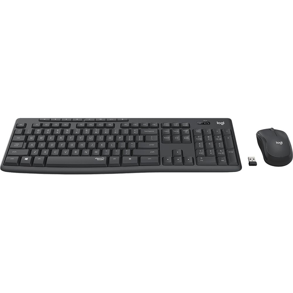 Клавиатура + мышь Logitech MK295 клав:черный мышь:черный USB беспроводная (920-009807)