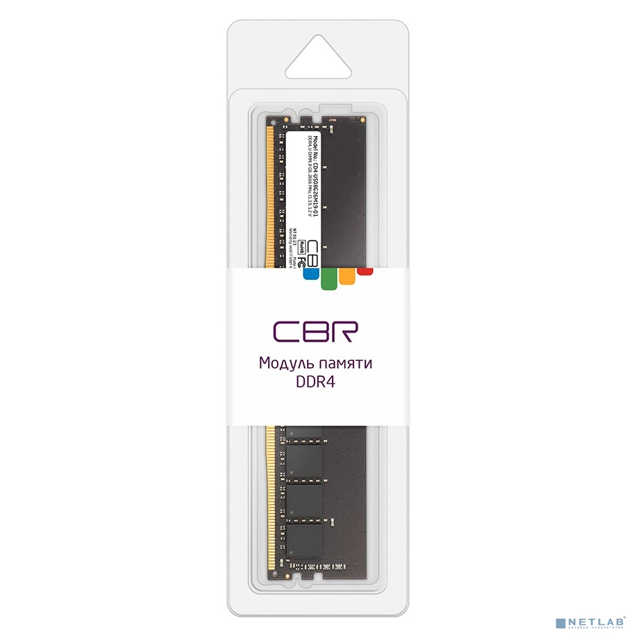 Оперативная память CBR DDR4 DIMM (UDIMM) 8GB CD4-US08G26M19-01 PC4-21300, 2666MHz, CL19, 1.2V