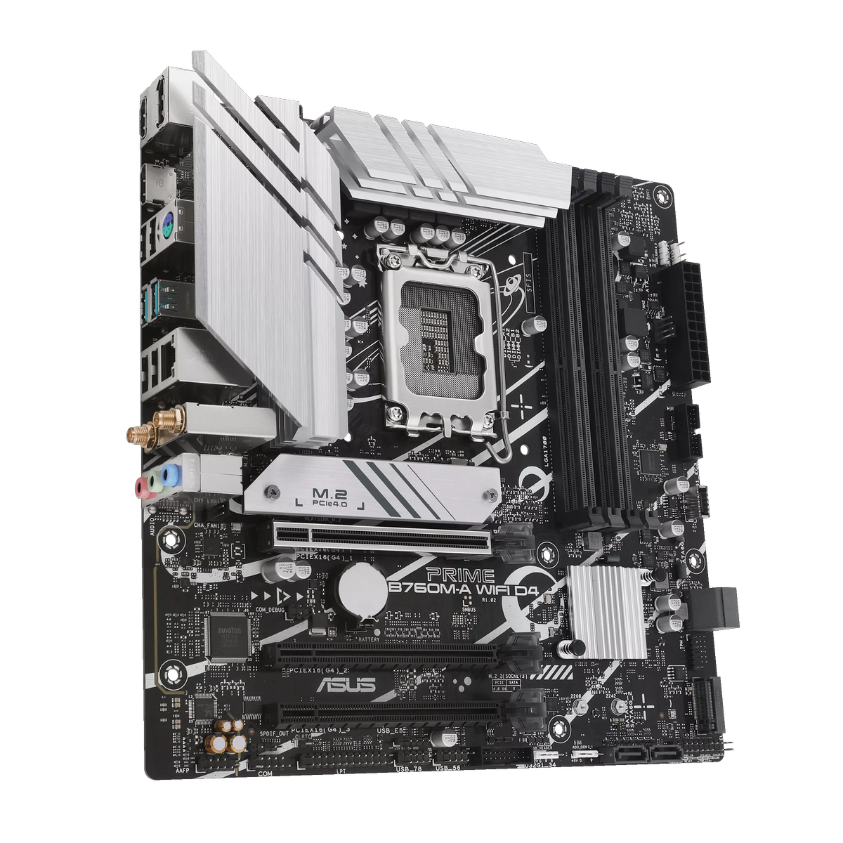 Материнская плата Asus PRIME B760M-A WIFI D4 Soc-1700 Intel B760 4xDDR4 mATX AC`97 8ch(7.1) 2.5Gg RA