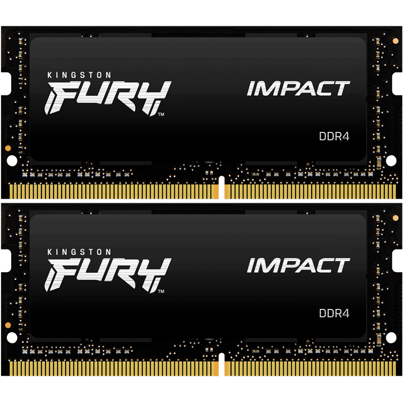 Kingston DRAM 64GB 3200MHz DDR4 CL20 SODIMM (Kit of 2) FURY Impact EAN: 740617318364