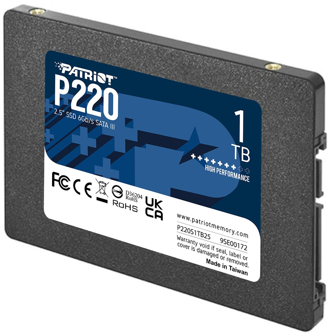 Накопитель SSD Patriot SATA-III 1TB P220S1TB25 P220 2.5"
