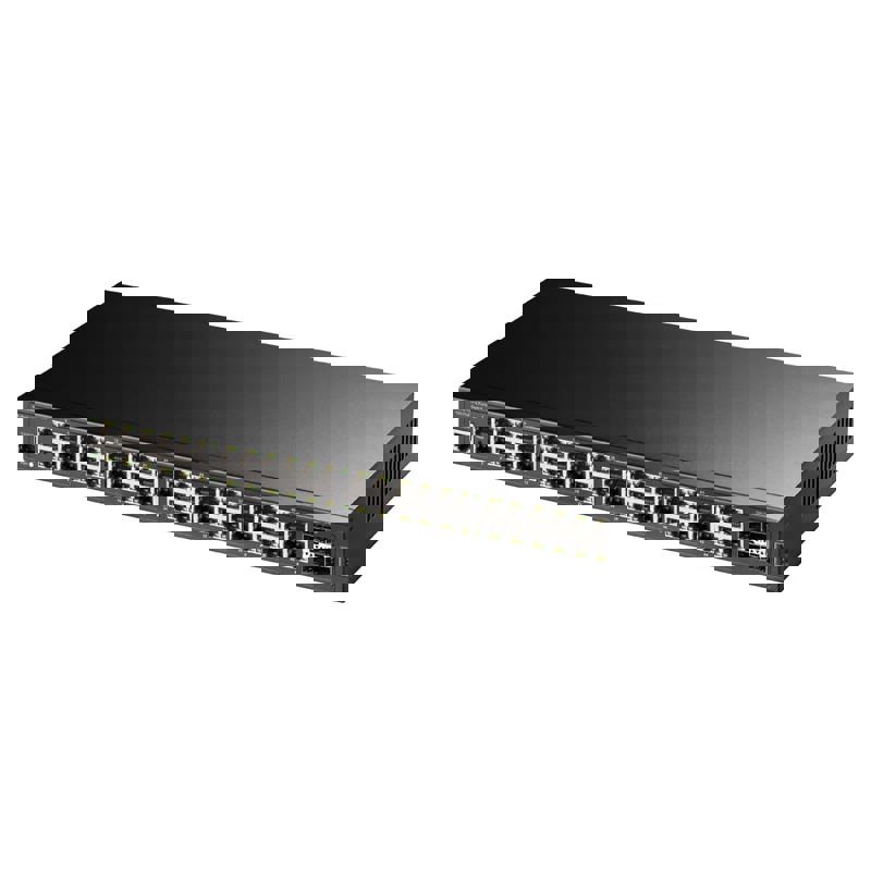 Коммутатор Cudy GS2048PS4-720W (L2) 48x1Гбит/с 4x10Гбит/с 4xКомбо(1000BASE-T/SFP) 4SFP+ 40PoE+ 4PoE+