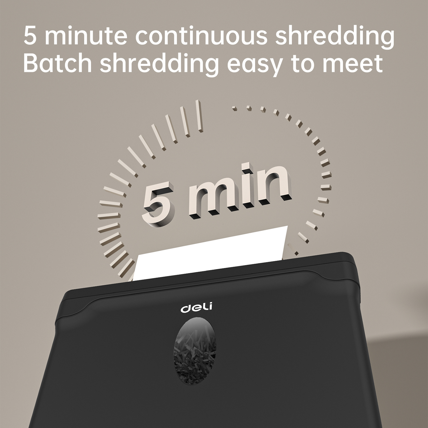 Шредер Deli ET015 черный с автоподачей (секр.P-4) фрагменты 5лист. 10лтр. пл.карты