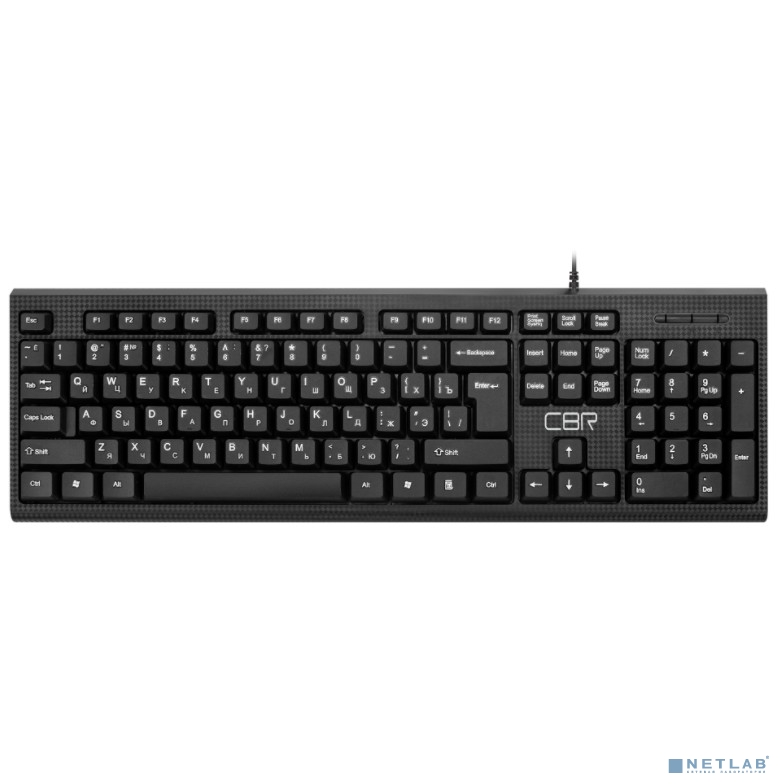 CBR KB SET 711 Carbon, Комплект (клавиатура + мышь) проводной, USB, поверхность "под карбон", длина 