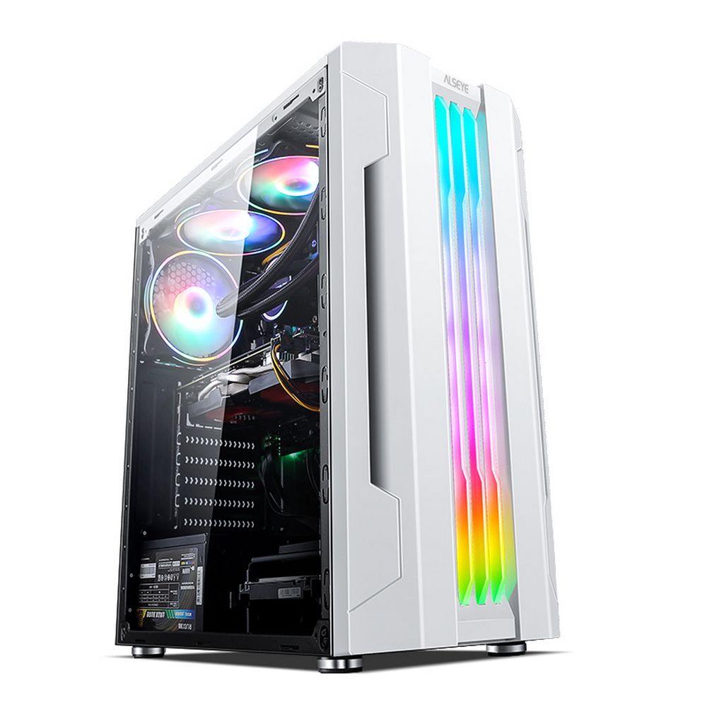 Корпус ALSEYE Корпус ALSEYE Auro 3.0-W Mini-ITX/Micro ATX/ATX, USB2.0*2+HD Audio+USB3.0*1, H.D.D.(3.
