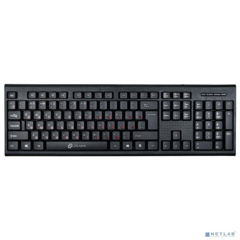 Клавиатура Оклик 120M черный USB (1083044)