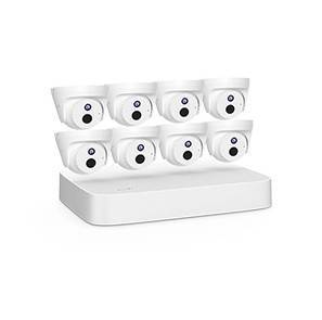 IP-камера Tenda K8P-4CR Система видеонаблюдения, 8 купольных IP-камеры и видеорегистратор 2560x1440,