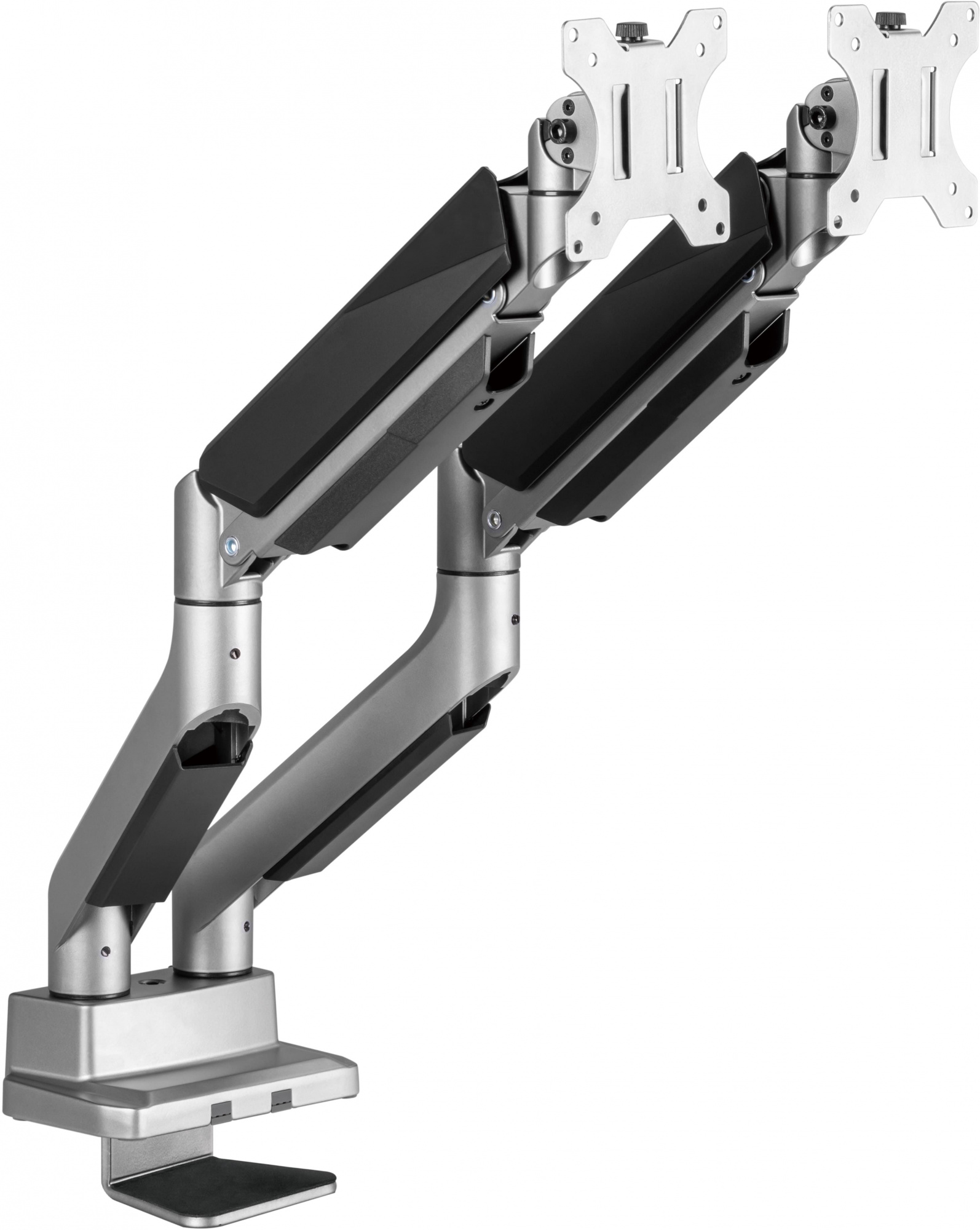 Кронштейн для мониторов Ultramounts UM718 серый 17"-35" макс.15кг крепление к столешнице поворот и н