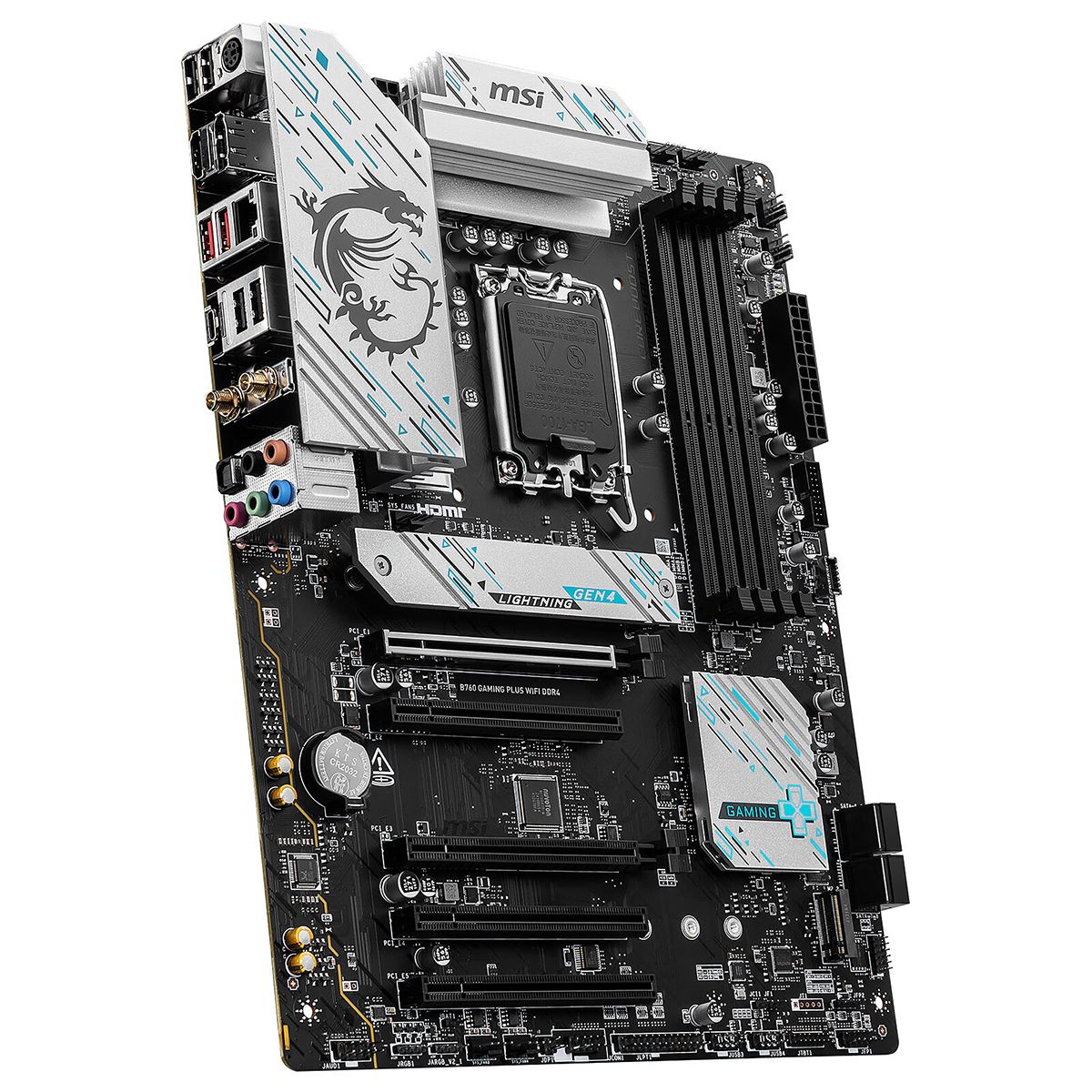 Материнская плата MSI B760 GAMING PLUS WIFI DDR4 Soc-1700 Intel B760 4xDDR4 ATX AC`97 8ch(7.1) 2.5Gg