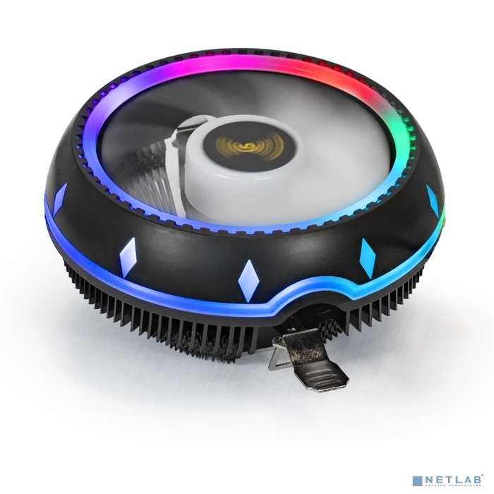 Exegate EX286156RUS Кулер ExeGate Dark Magic EE126M-PWM.RGB (Al black coating, LGA775/1150/1151/1155