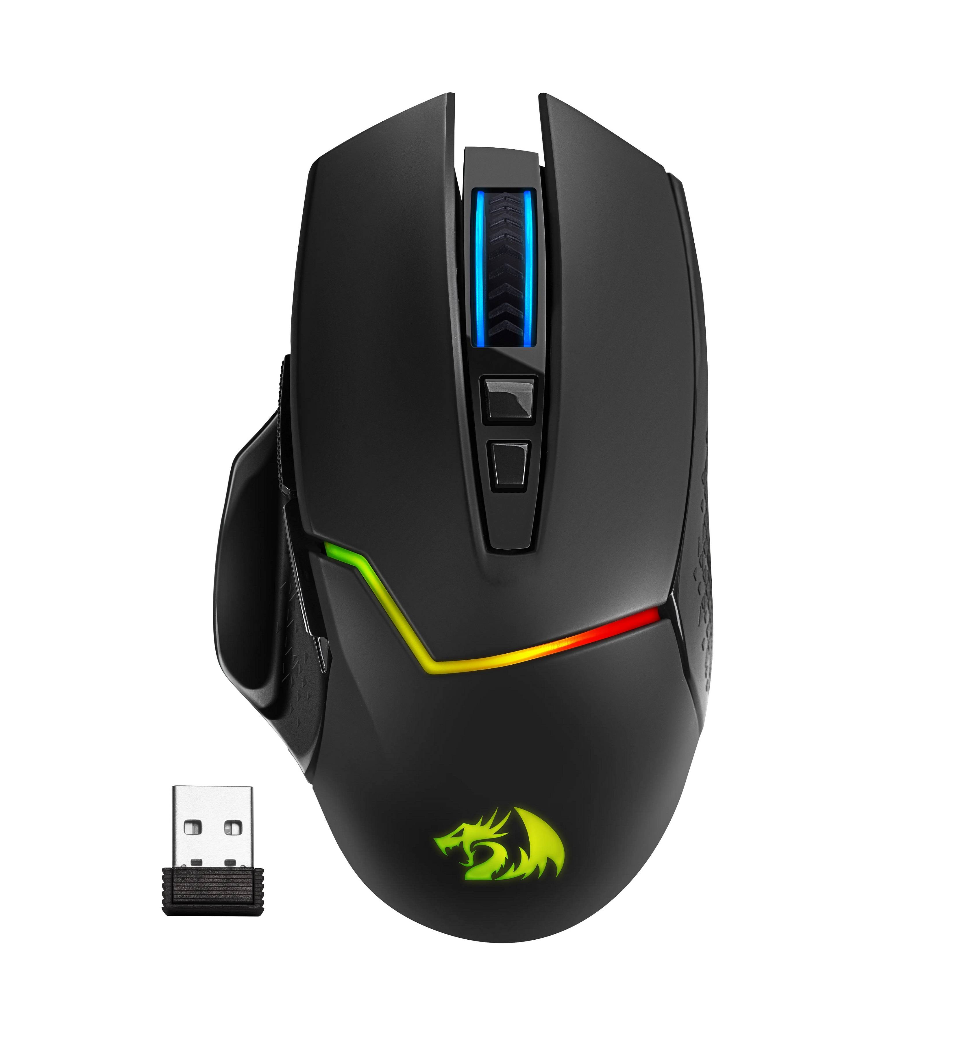 Мышь Redragon Mirage Pro черный оптическая 8000dpi беспров. USB для ноутбука (71432)