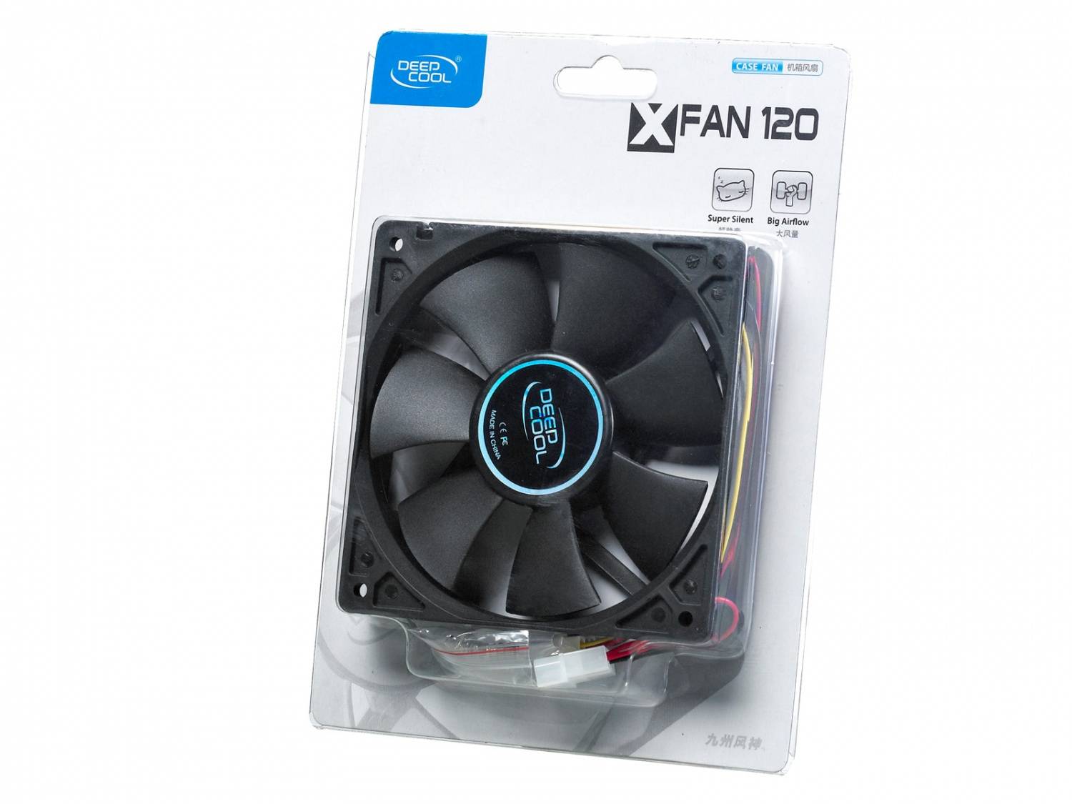 Case fan Deepcool XFAN 120 {120x120x25, 3pin, 26dB, 1300rpm, 180g}